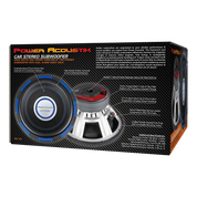 Power Acoustik Gothic GW-124 12" 2500W Max Dual 4-Ohm Subwoofer with Flax Fiber Cone