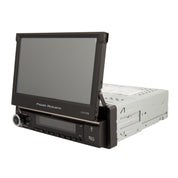 CA1-77W | 1-DIN Digital Media Car Stereo w/ Wireless Apple CarPlay, Android Auto, Bluetooth Connectivity, & Motorized 7" LCD