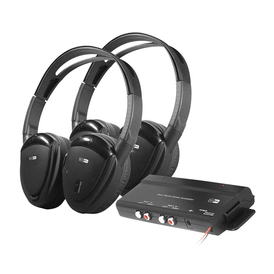 HP-902RFT | 2-Channel RF 900 MHz Wireless Headphones with Transmitter