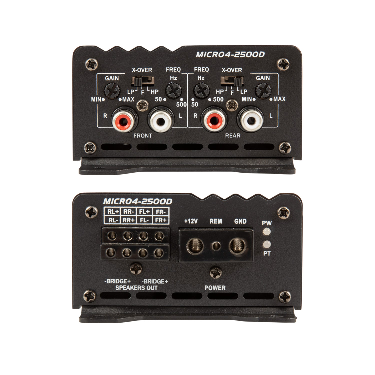 MICRO4-2500D | 2,500W Class D Compact 4-Channel Car Amplifier