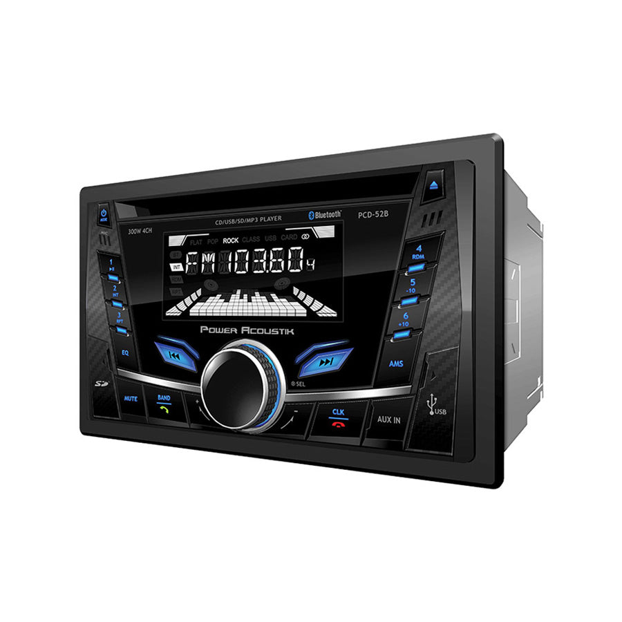 PCD-52B | Double-DIN In-Dash CD/MP3 AM/FM Receiver with  Bluetooth