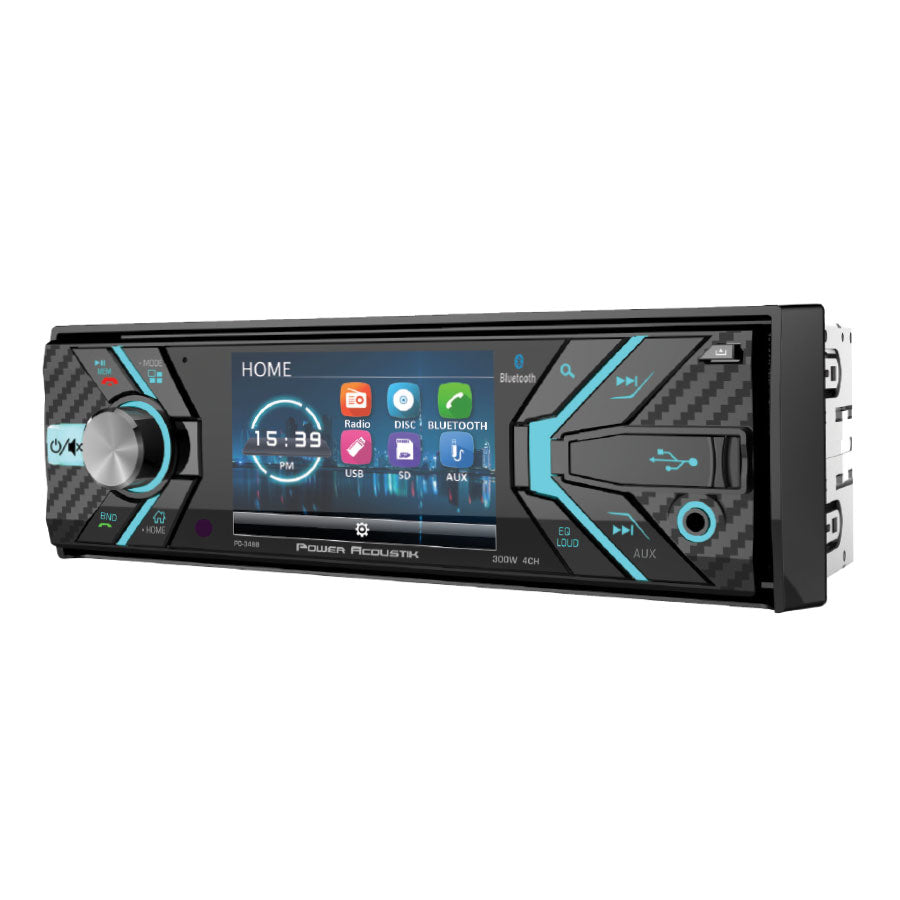 PD-348B | 3.2-Inch 1-DIN CD/MP3, AM/FM Receiver with Bluetooth 4.0