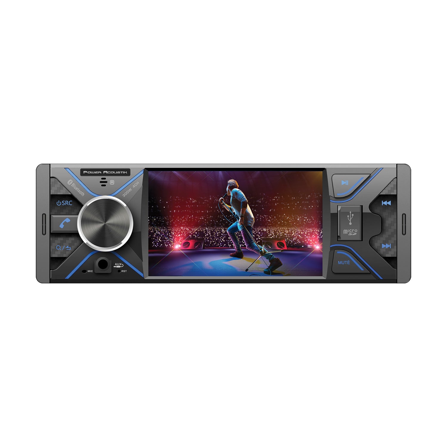 PML‐430HB | 1-DIN Digital Media Car Stereo w/ Bluetooth Connectivity & 4.3" LCD
