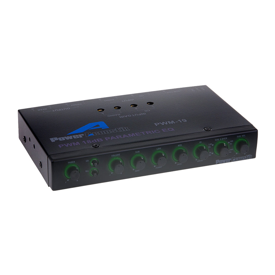 PWM-19 | Pre Amp Equalizer with Subwoofer Gain Control and Four Way Fader