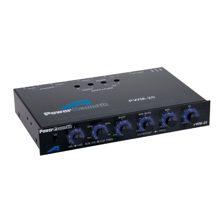 PWM-20 | Four Band Parametric Equalizer – Power Acoustik