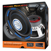 Power Acoustik Gothic GW-124 12" 2500W Max Dual 4-Ohm Subwoofer with Flax Fiber Cone