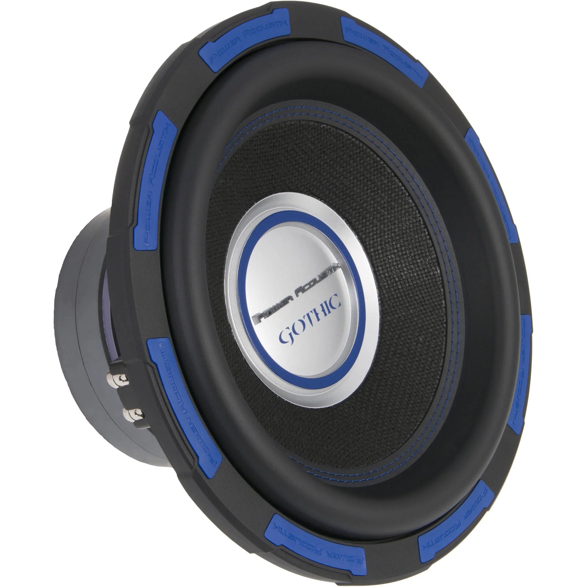 Power Acoustik Gothic GW-124 12" 2500W Max Dual 4-Ohm Subwoofer with Flax Fiber Cone