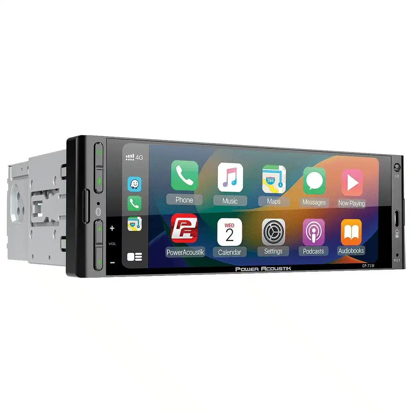 Power Acoustik CP-71W Single DIN Car Stereo with 6.5” Touchscreen, Wireless Apple CarPlay & Android Auto