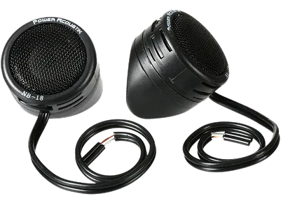 NB-18 | 200 Watt Max Super Tweeter for Car Stereo, Niobium Micro Dome, Polypropylene Diaphragm (Pair)