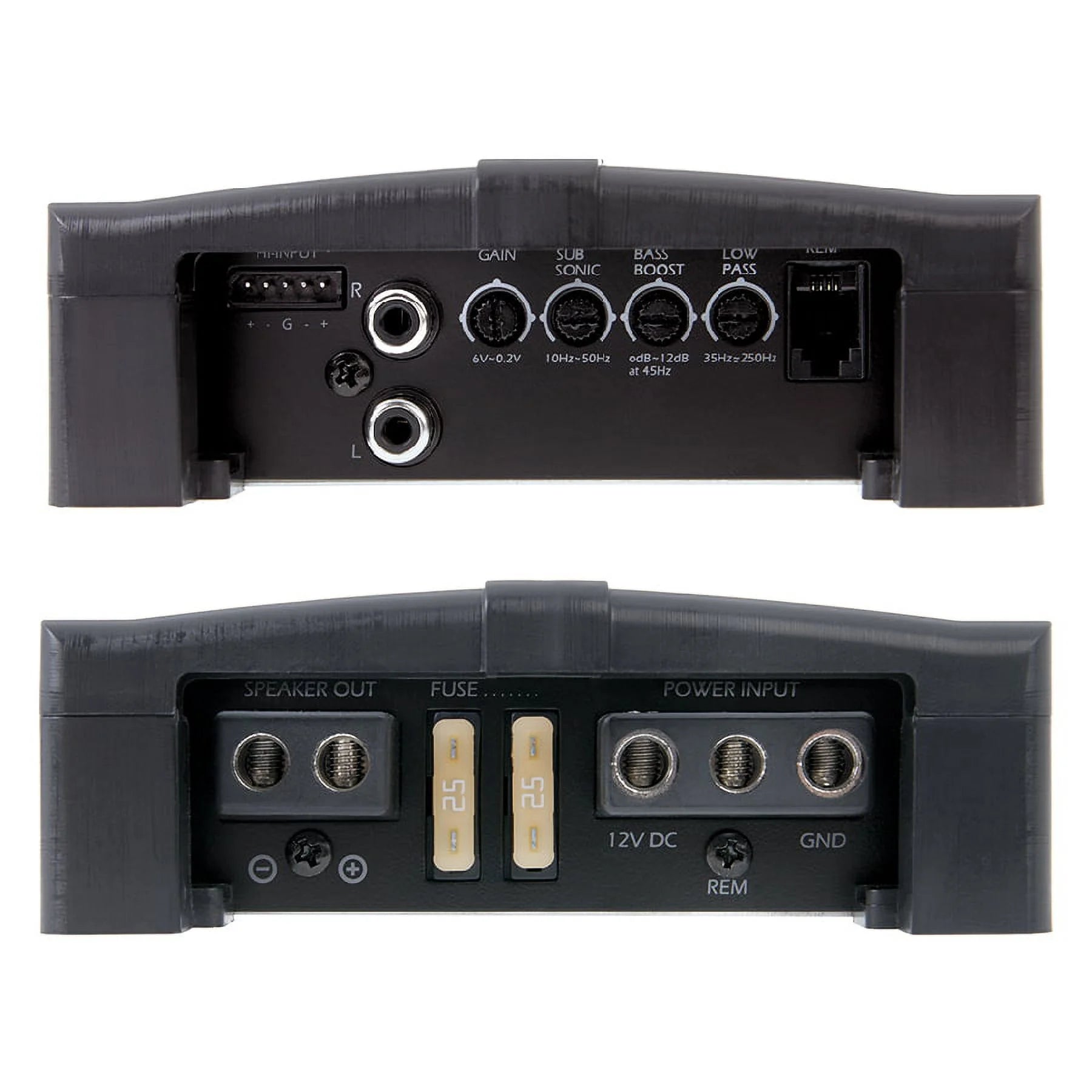 RZR1-2500D | Amplifier, Razor Series Subwoofer 1-Channel Amplifier, 2 Ohm Stable 2,500 Watt Max