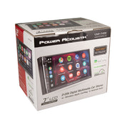 CA2-74W | 2-DIN Digital Media Car Stereo w/ Wireless Apple CarPlay & Android Auto, Bluetooth, & 7” LCD