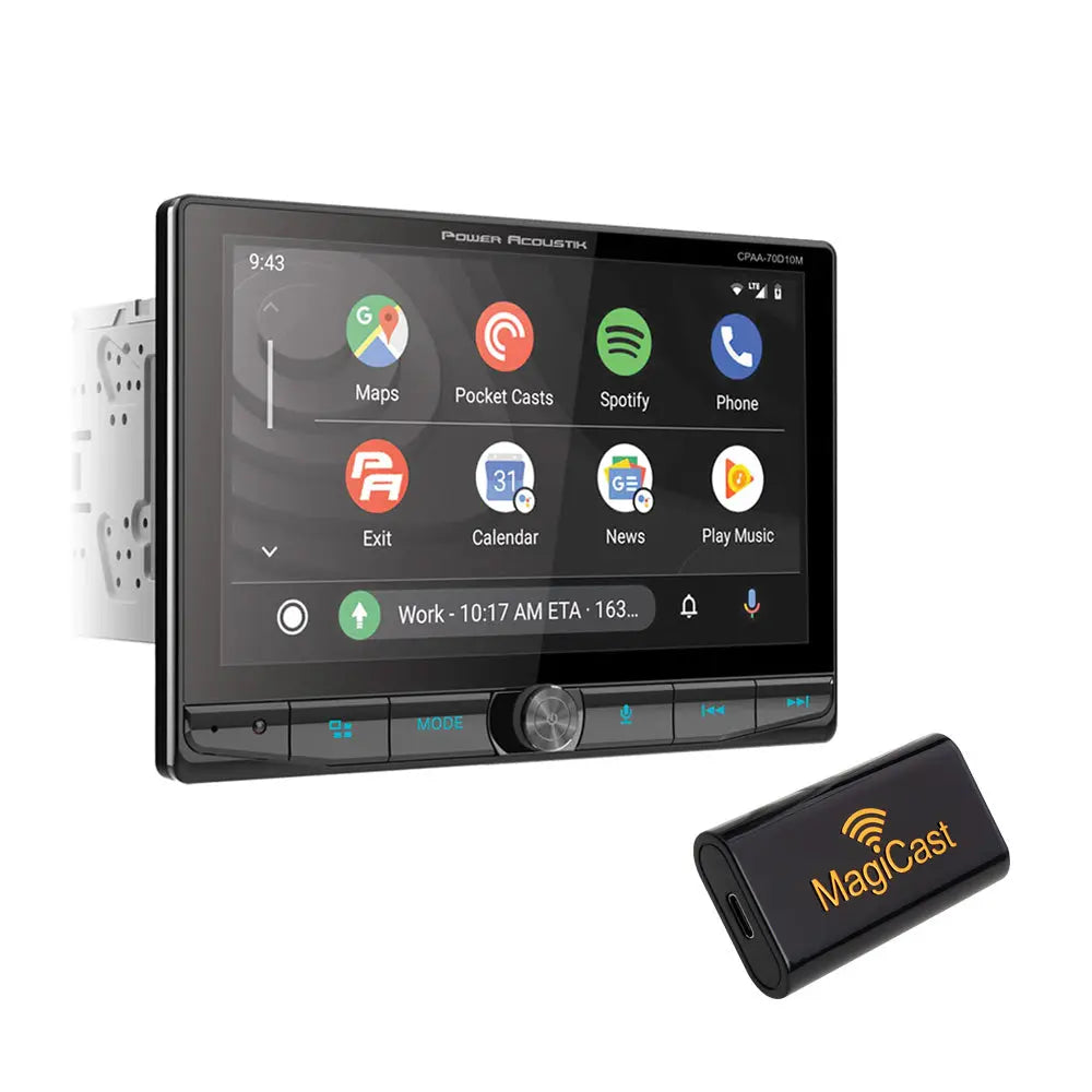 CPAA‑70D10MW | 10.6″ Floating Touchscreen Car Stereo with Wireless CarPlay® & Android Auto™