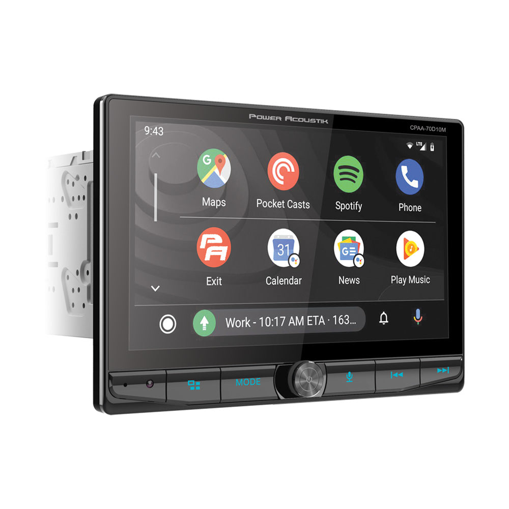 CPAA‑70D10M | 10.6″ Floating Touchscreen Car Stereo with CarPlay®, Android Auto™ & Adjustable Screen