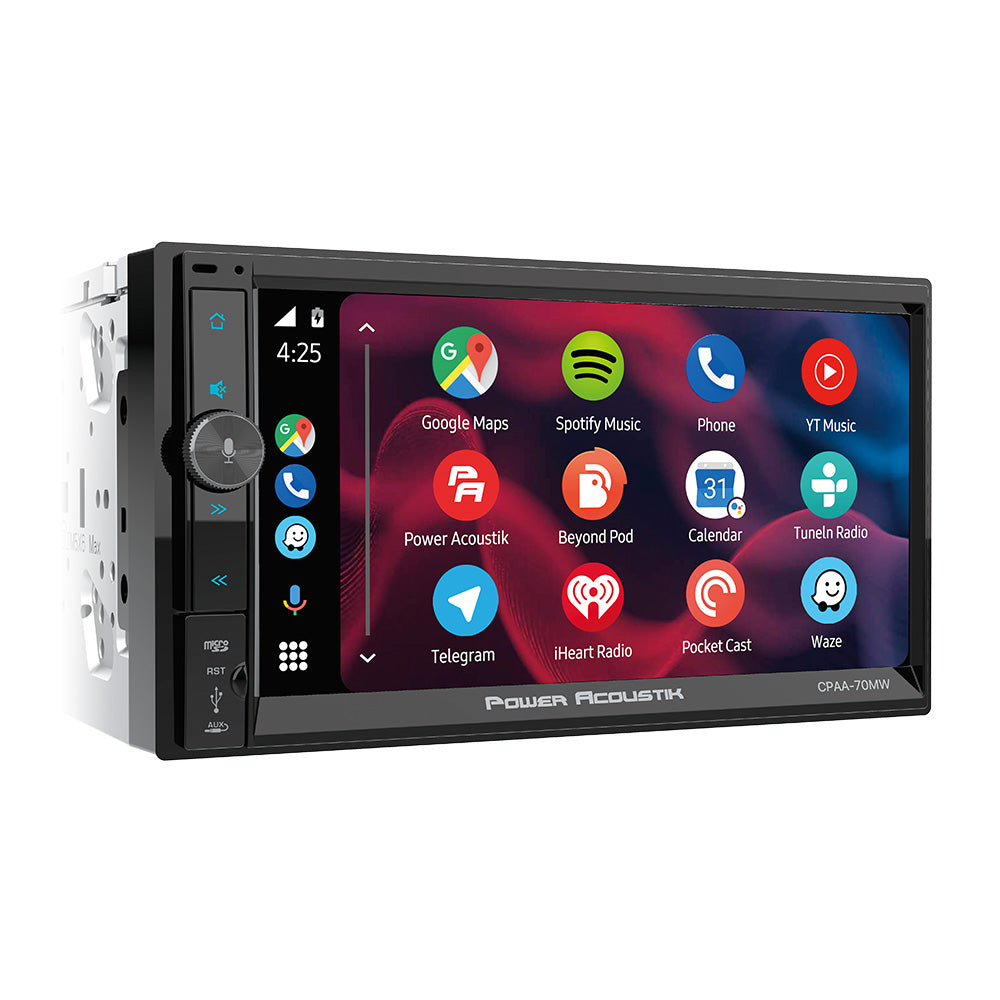 CPAA-70MW | 2-DIN Digital Media Car Stereo w/ Wireless Apple CarPlay & Android Auto, Bluetooth Connectivity, & 7” LCD