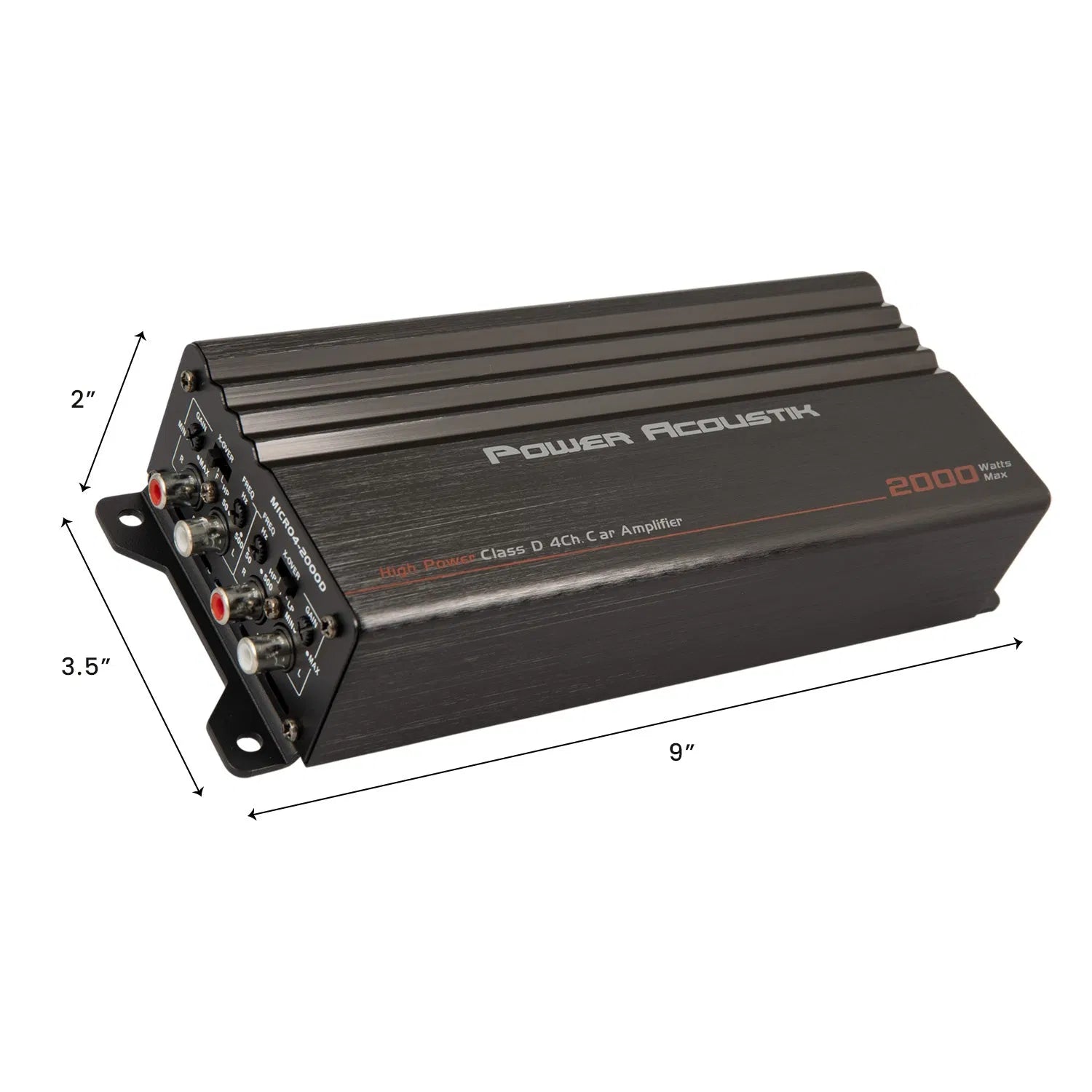 MICRO4-2000D | 2,000W Class D Compact 4-Channel Car Amplifier