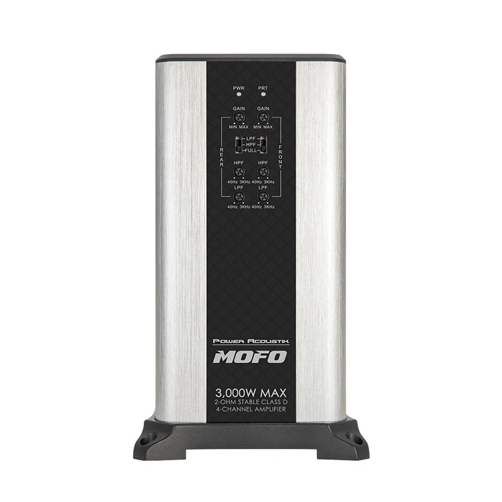 MOFO4-3KD | 3000W Class D 4 Channel Car Amplifier RMS Bridged 4 Ohms