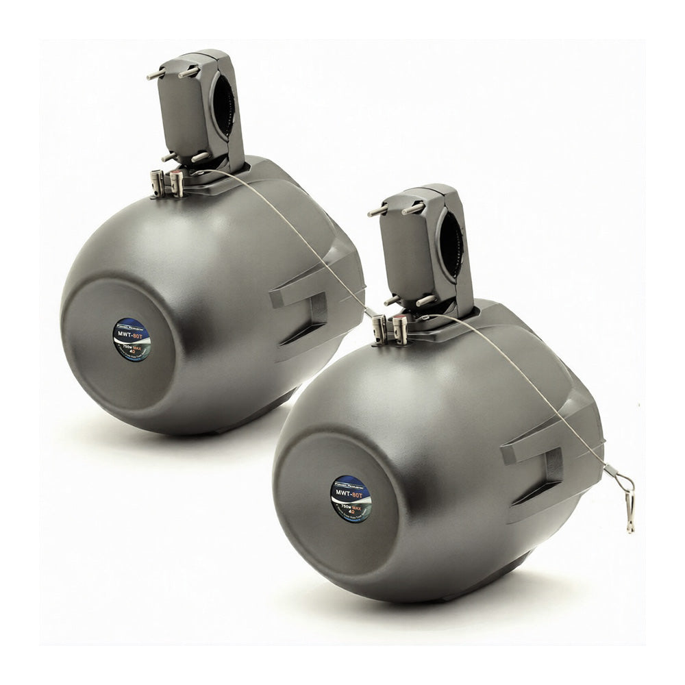 MWT‐80T | 750W 8-Inch Marine-Grade  Wake Tower Enclosure & Speaker System (Titanium)