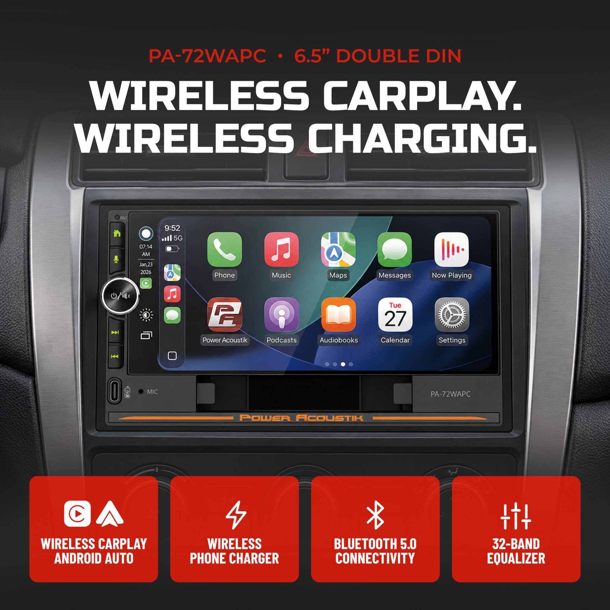 Carplay with wireless charging —