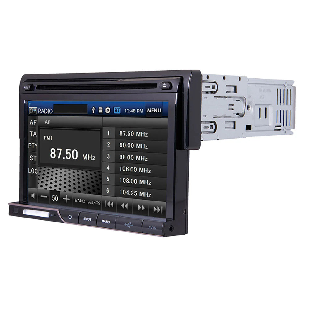 PD-710B | Single-DIN Multimedia Source with Detachable 7-Inch LCD Touchscreen