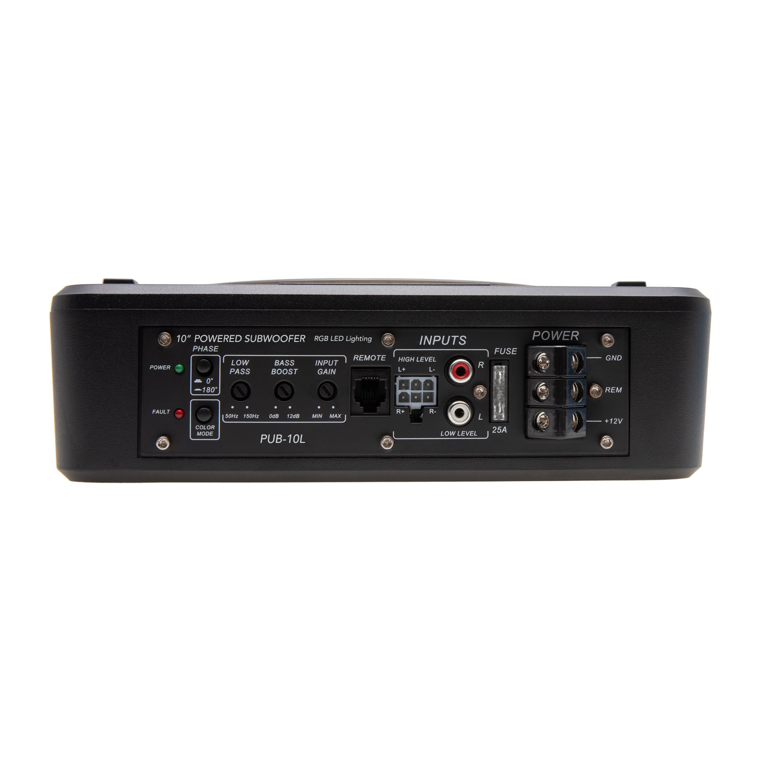 PUB-10L | 800W Class D Subwoofer with RGB LED Lighting