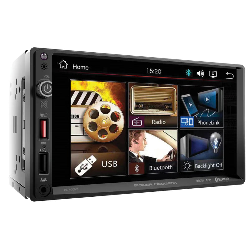 PL‐700HB | 7-Inch Double-DIN in-Dash All-Digital Media Receiver with Bluetooth and Android PhoneLink