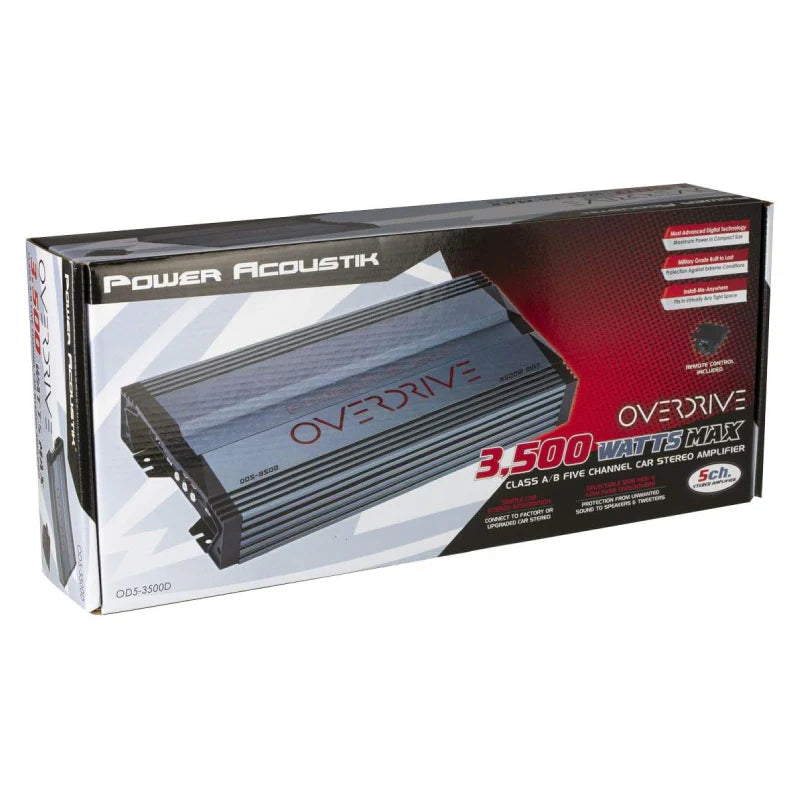 Power Acoustik OD5-3500D Overdrive Series 3,500-Watt Max 5-Channel Class D Amp Power Acoustik OD5-3500D Overdrive Series 3,500-Watt Max 5-Channel Class D Amp