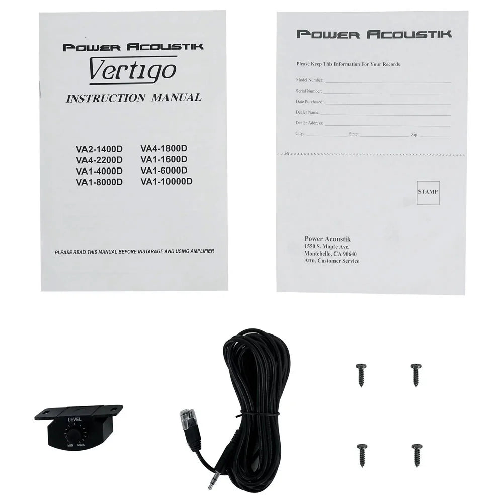 VA1-10000D | 10000W Class D Vertigo Series Monoblock Amplifier