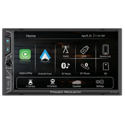 Power Acoustik PA-72WA 2-DIN Car Stereo Head Unit – 7” Touchscreen, Wireless Apple CarPlay & Android Auto, Bluetooth, USB, DSP Audio, Backup Camera Support