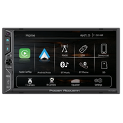 Power Acoustik PA-72WA 2-DIN Car Stereo Head Unit – 7” Touchscreen, Wireless Apple CarPlay & Android Auto, Bluetooth, USB, DSP Audio, Backup Camera Support