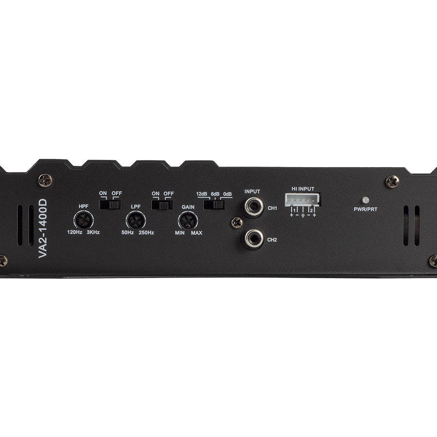VA2-1400D | 1400W Class D 2-Channel Vertigo Series Car Amplifier