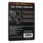 NB-18 | 200 Watt Max Super Tweeter for Car Stereo, Niobium Micro Dome, Polypropylene Diaphragm (Pair)