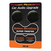 NB-18 | 200 Watt Max Super Tweeter for Car Stereo, Niobium Micro Dome, Polypropylene Diaphragm (Pair)
