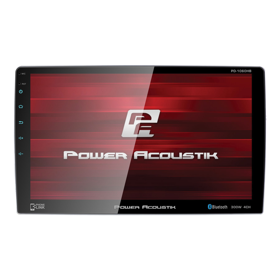 Power Acoustik PD-721B 1-DIN Source Unit with Bluetooth//7 LCD Black